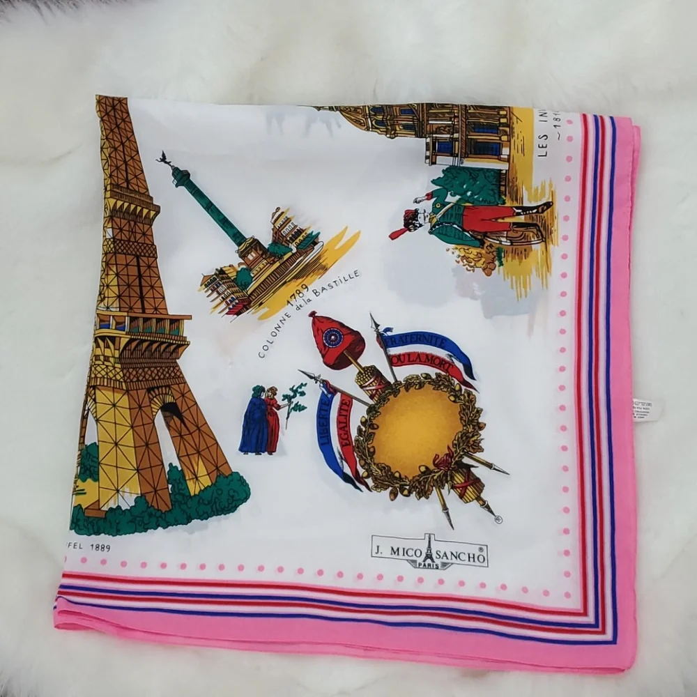 J.Mico Sancho Paris polyester scarf